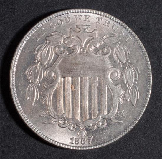 United States shield type nickel 1381e8