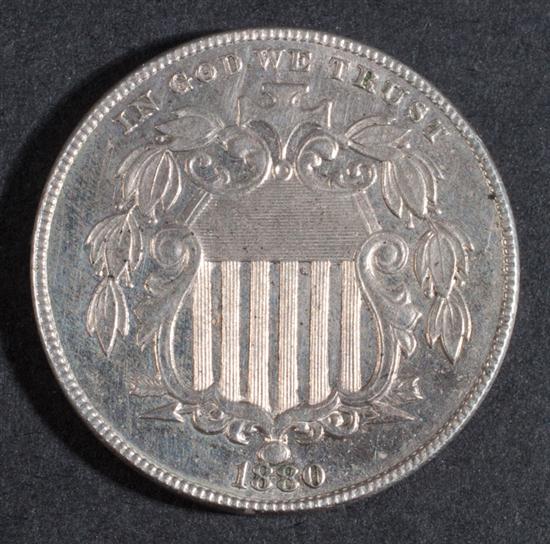 United States Shield type nickel