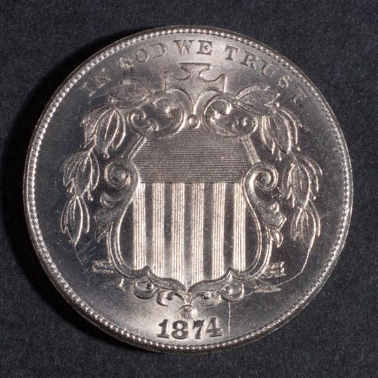 United States Shield type nickel