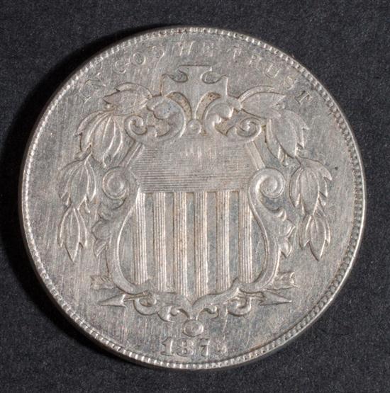 United States Shield type nickel 1381f3