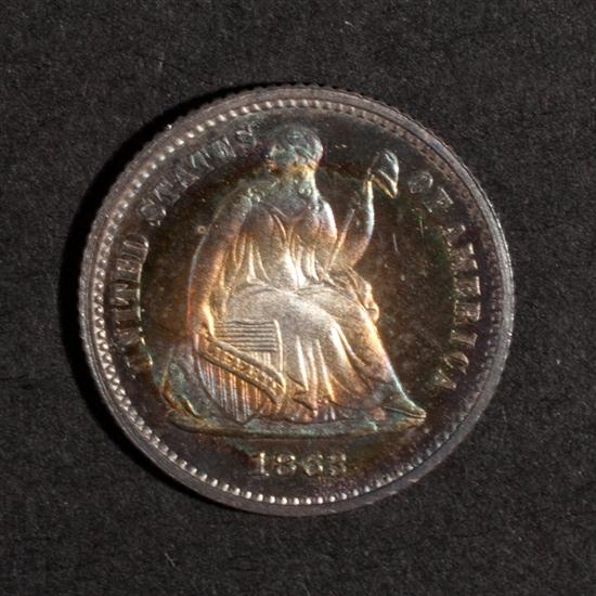United States seated Liberty type 13823d