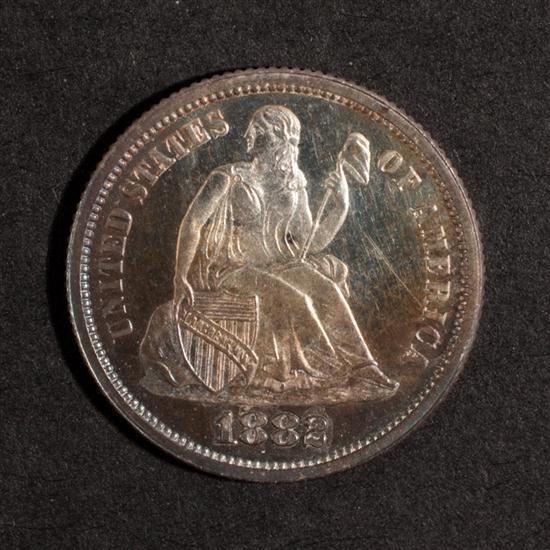 United States seated Liberty type 13825b