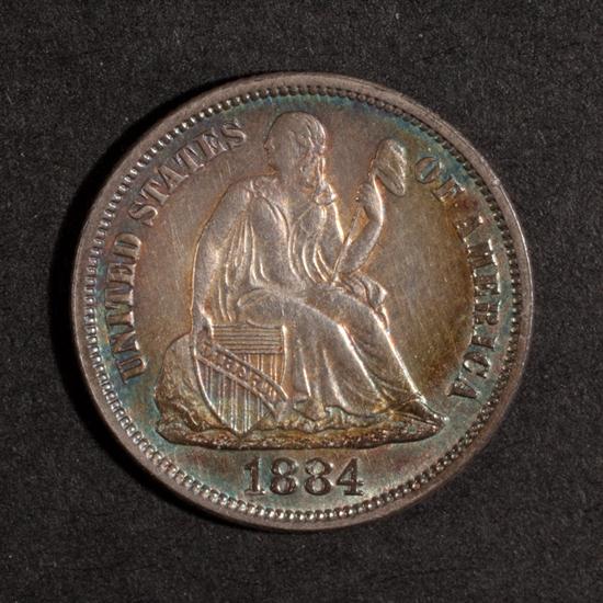 United States seated Liberty type 13825d