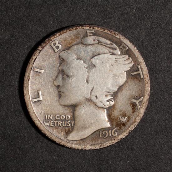 United States Mercury type silver