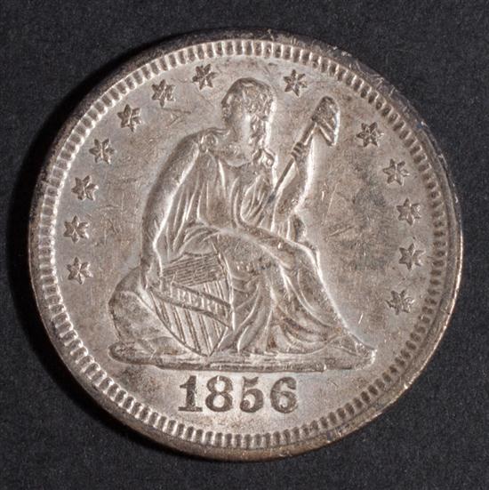 Two United States seated Liberty