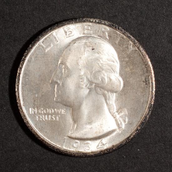 United States Washington type silver