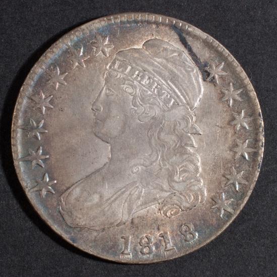 Two United States capped bust type 1382fa