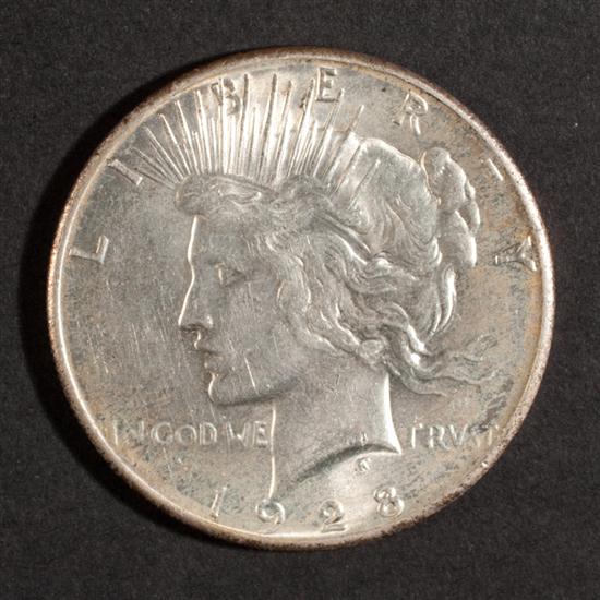 Two United States Peace type silver