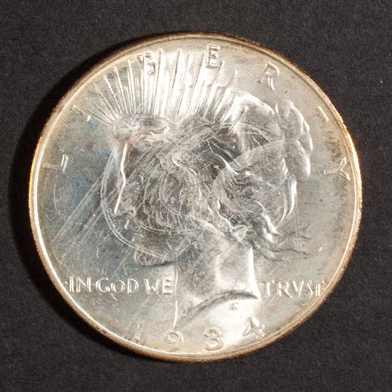 Two United States Peace type silver