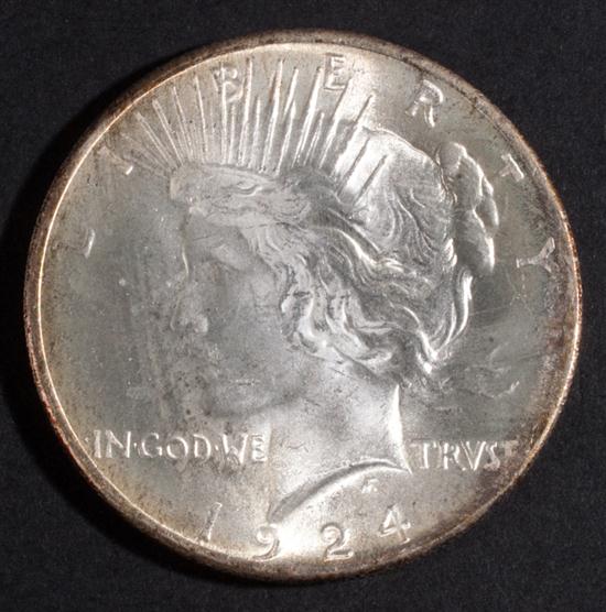 Two United States Peace type silver