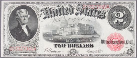United States Legal Tender $2.00 bill
