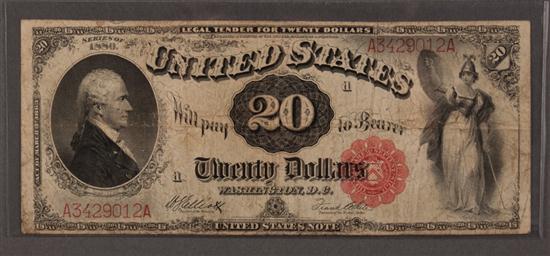 United States Legal Tender $20.00