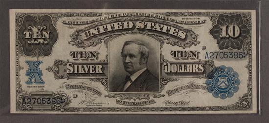 United States 10 00 Silver Certificate 138417