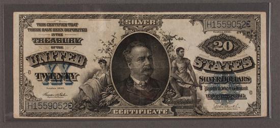 United States 20 00 Silver Certificate 138419