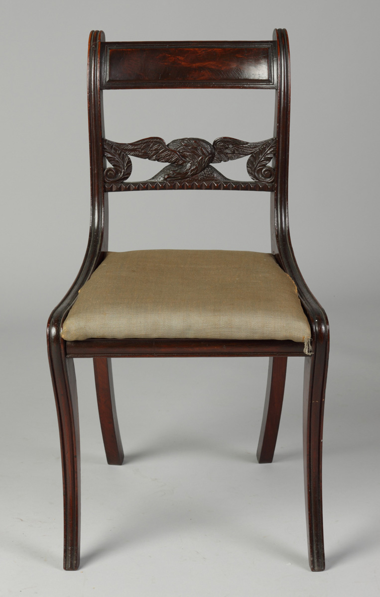 Empire Mahogany Chair w/Eagle Stretcher