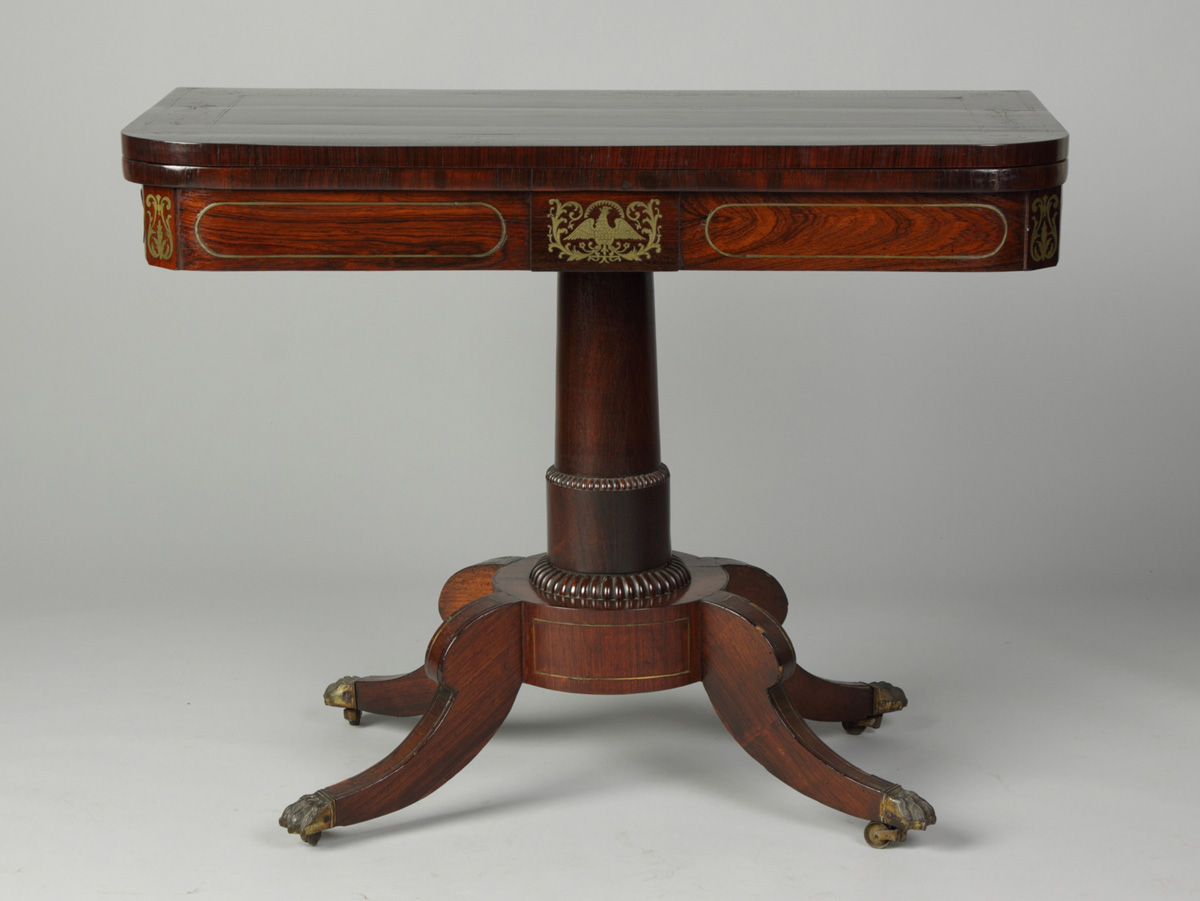 Federal Game Table Rosewood table w/eagle