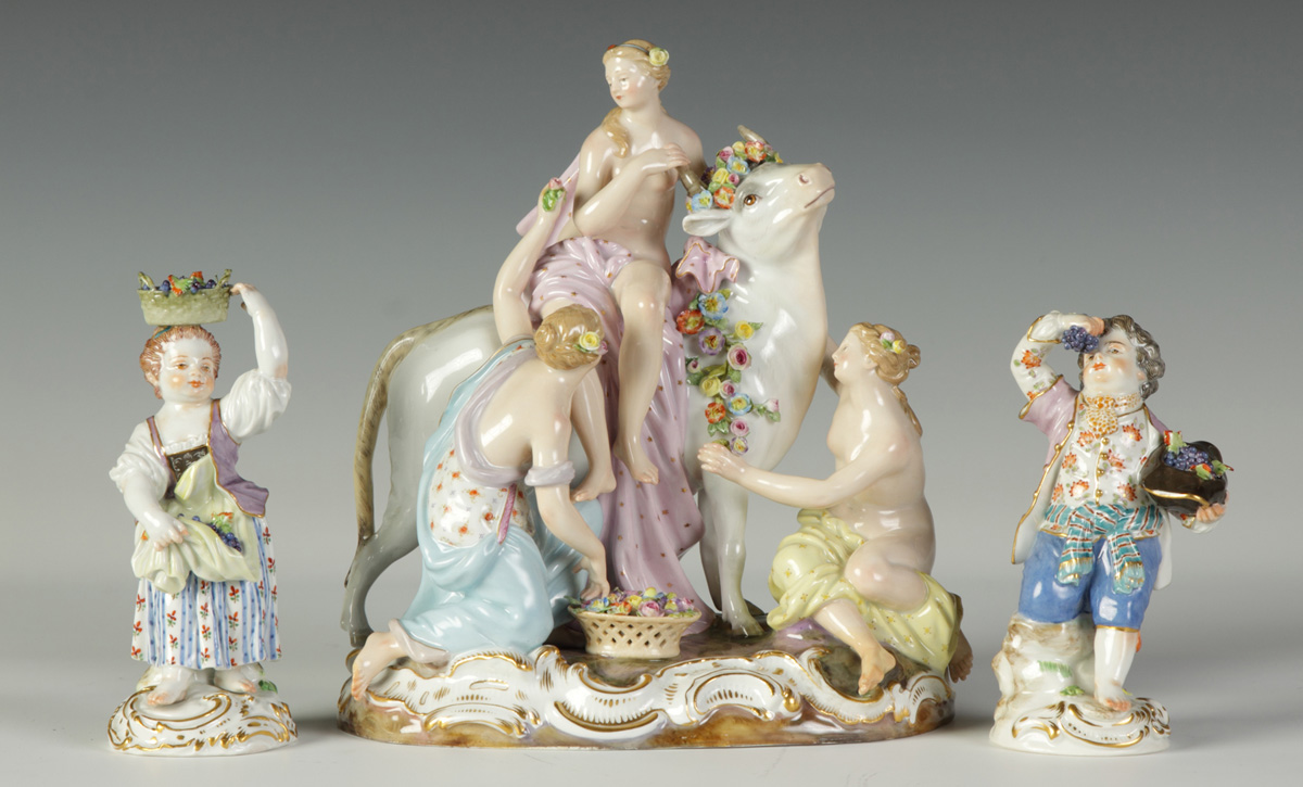 Meissen Figural GroupHorse w ladies Condition  138539