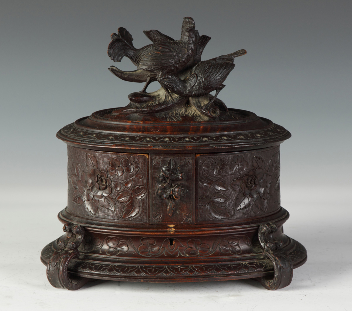 Carved Black Forest Jewelry Box 138543