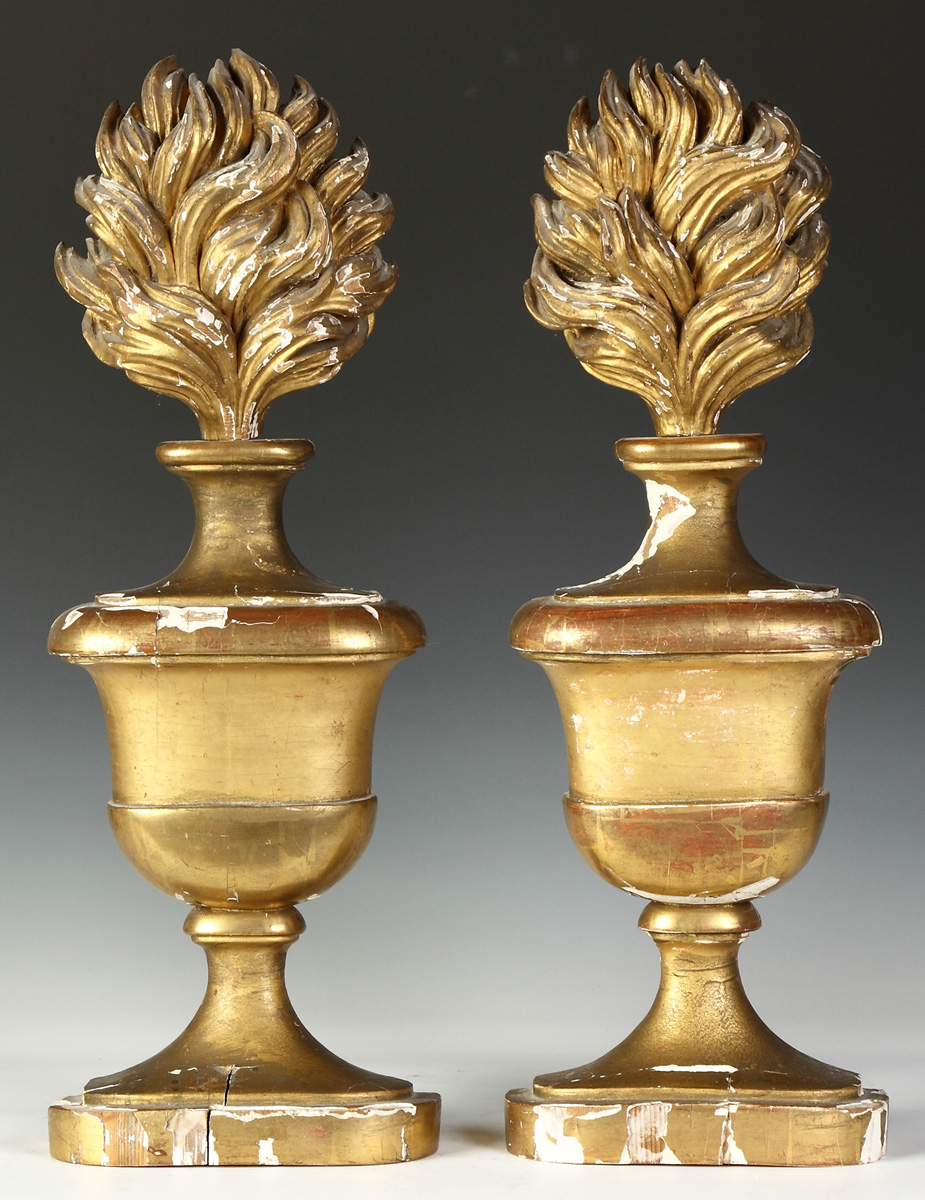 Pair of Carved Gilded Architectural 138554