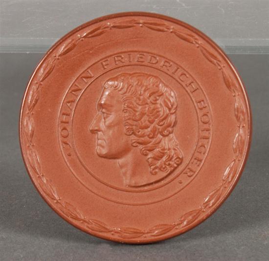 Meissen molded terracotta medallion