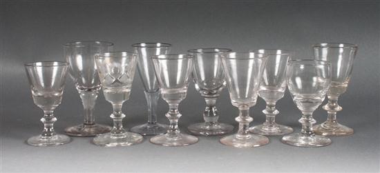 Ten assorted English mold blown 138584