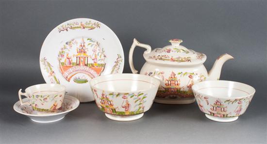 Newhall transfer decorated china