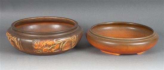 Roseville art pottery shallow bowl