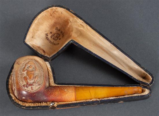 German meerschaum pipe in fitted