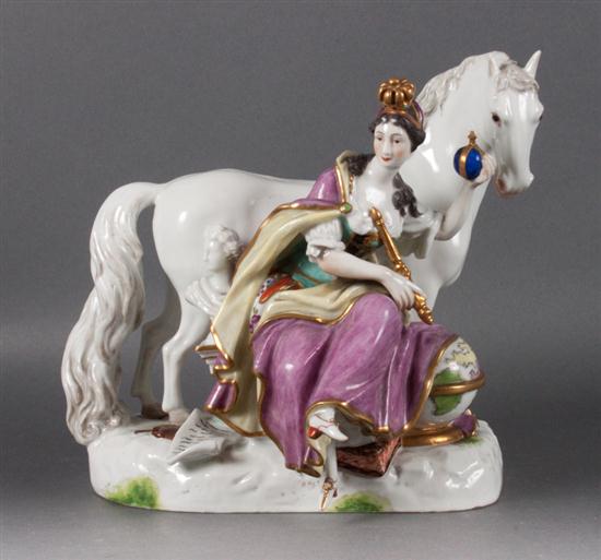 Royal Vienna porcelain Allegory of Europe