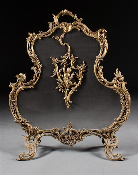 Louis XV style gilt bronze fire 13864b