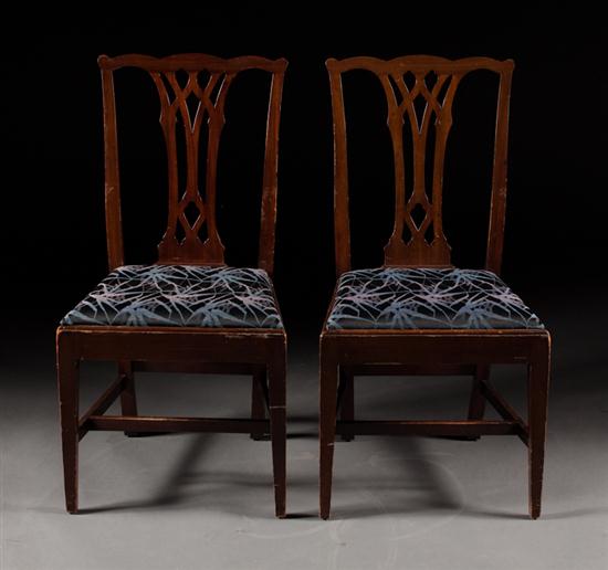 Pair of Chippendale style carved 1386c5