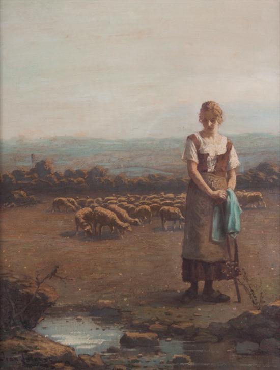 Jean Laronze French 1852 1937 Shepherd 1386e5