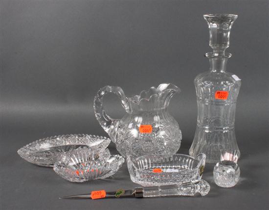 Assorted Waterford and cut crystal 13875c