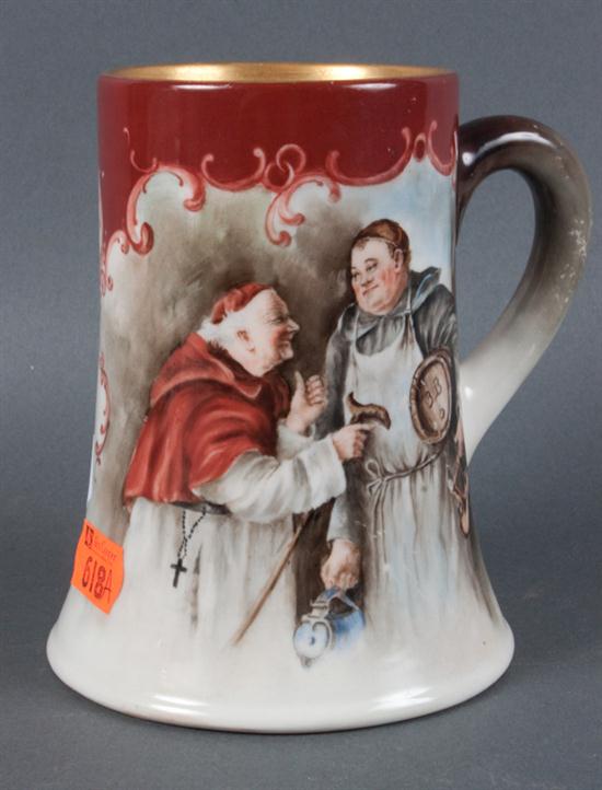 American Belleek porcelain tankard