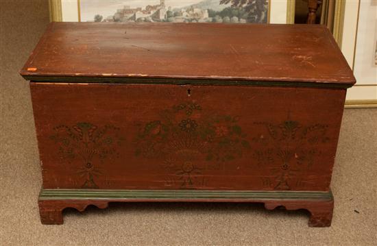 Federal painted wood blanket chest