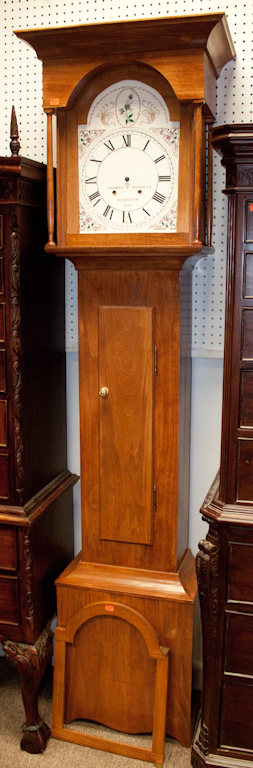 Federal style cherrywood tall-case