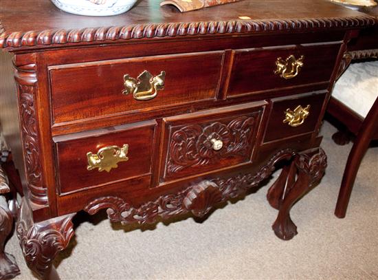 Two Chippendale style mahogany 1387bb