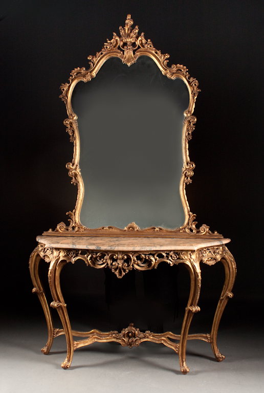 Louis XV style carved giltwood 136137