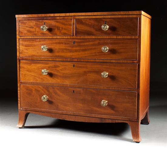 George IV banded mahogany chest 136150
