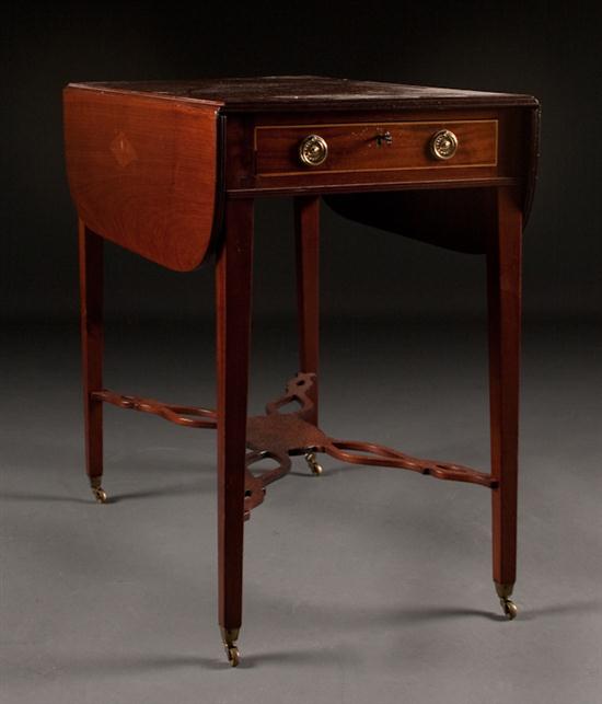 George III inlaid mahogany pembroke 136168