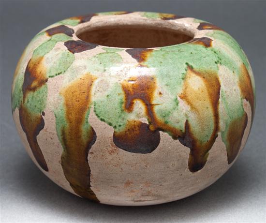 Chinese spinach and egg glaze earthenware 1361be