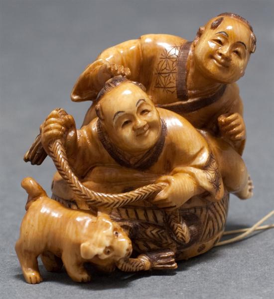 Japanese carved ivory netsuke  136200