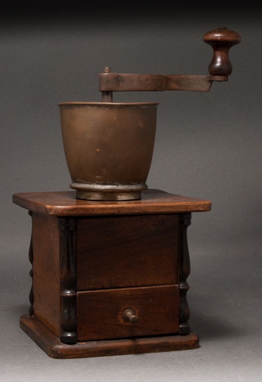 Victorian walnut and copper coffee 136275