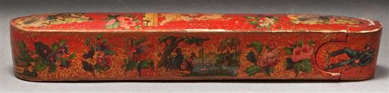 Continental papier mache pen case