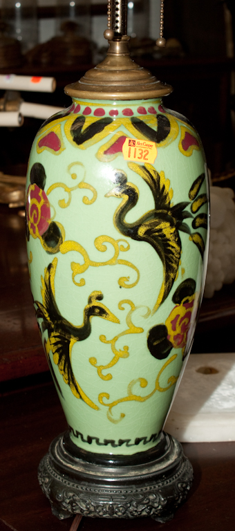 Chinese style painted ceramic vase 1362bf