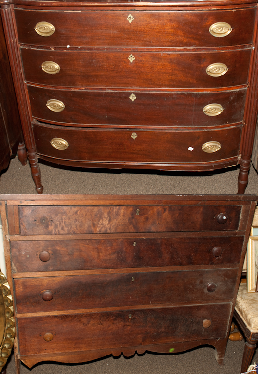 Federal mahogany chest of drawers 136397