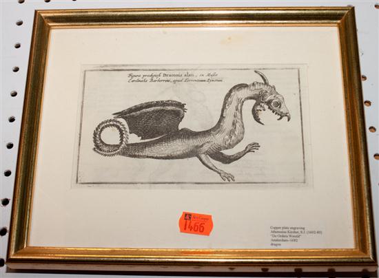 Dutch copper-plate engraving of mythical