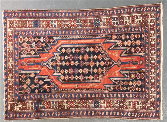 Semi antique Mazlaghan rug Persia 13643f