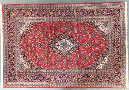 Keshan rug Iran modern 7 7 x 11 136452