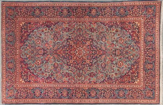 Fine antique Keshan rug Persia 136457